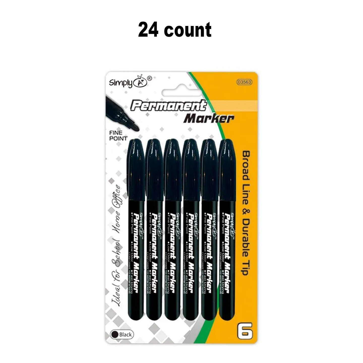 Black Permanent Markers Fine Tip for Bold and Precise Writing
