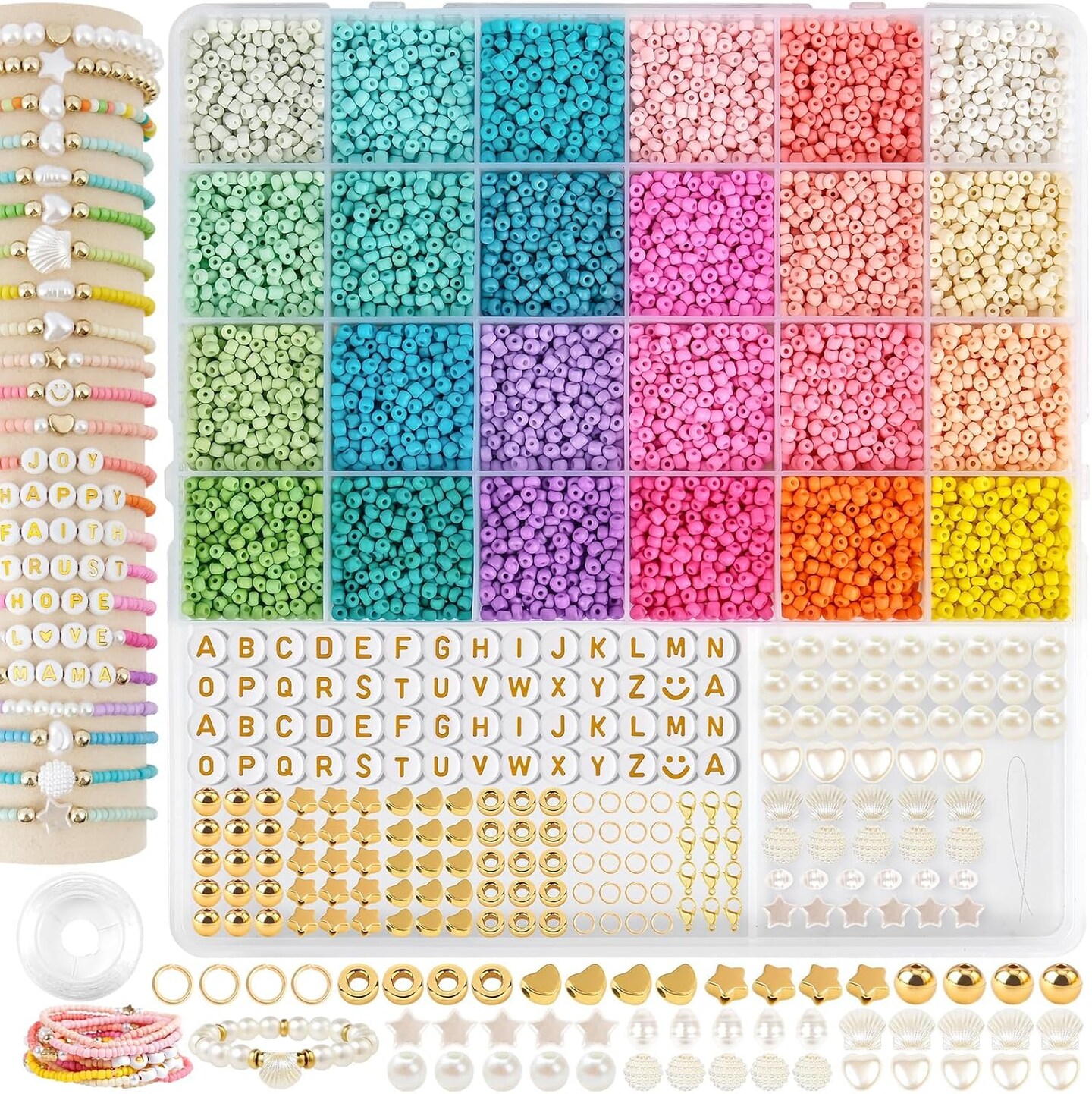 3mm Glass Seed Beads for Bracelet Jewelry Making