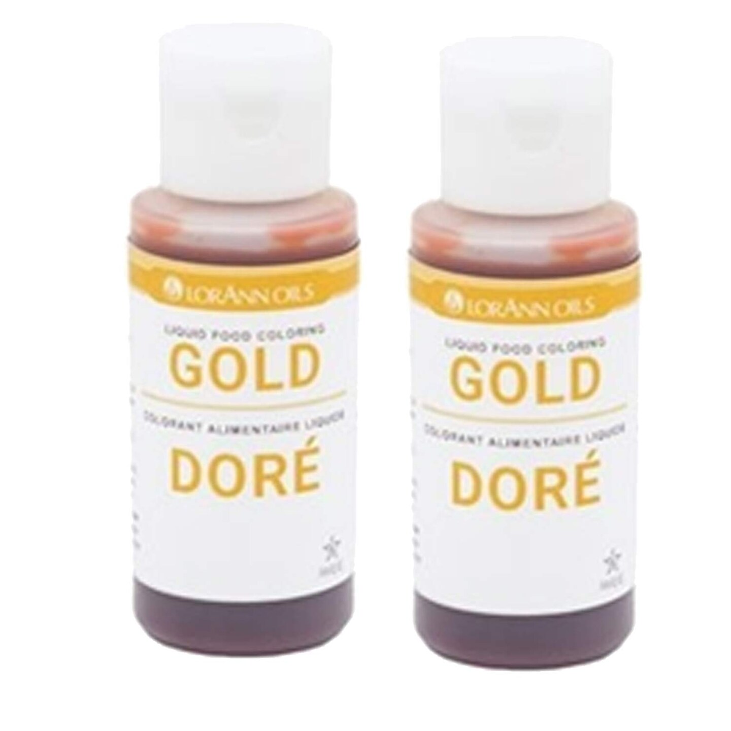 Gold Liquid Food Coloring 1 Ounce for Baking and Decorating