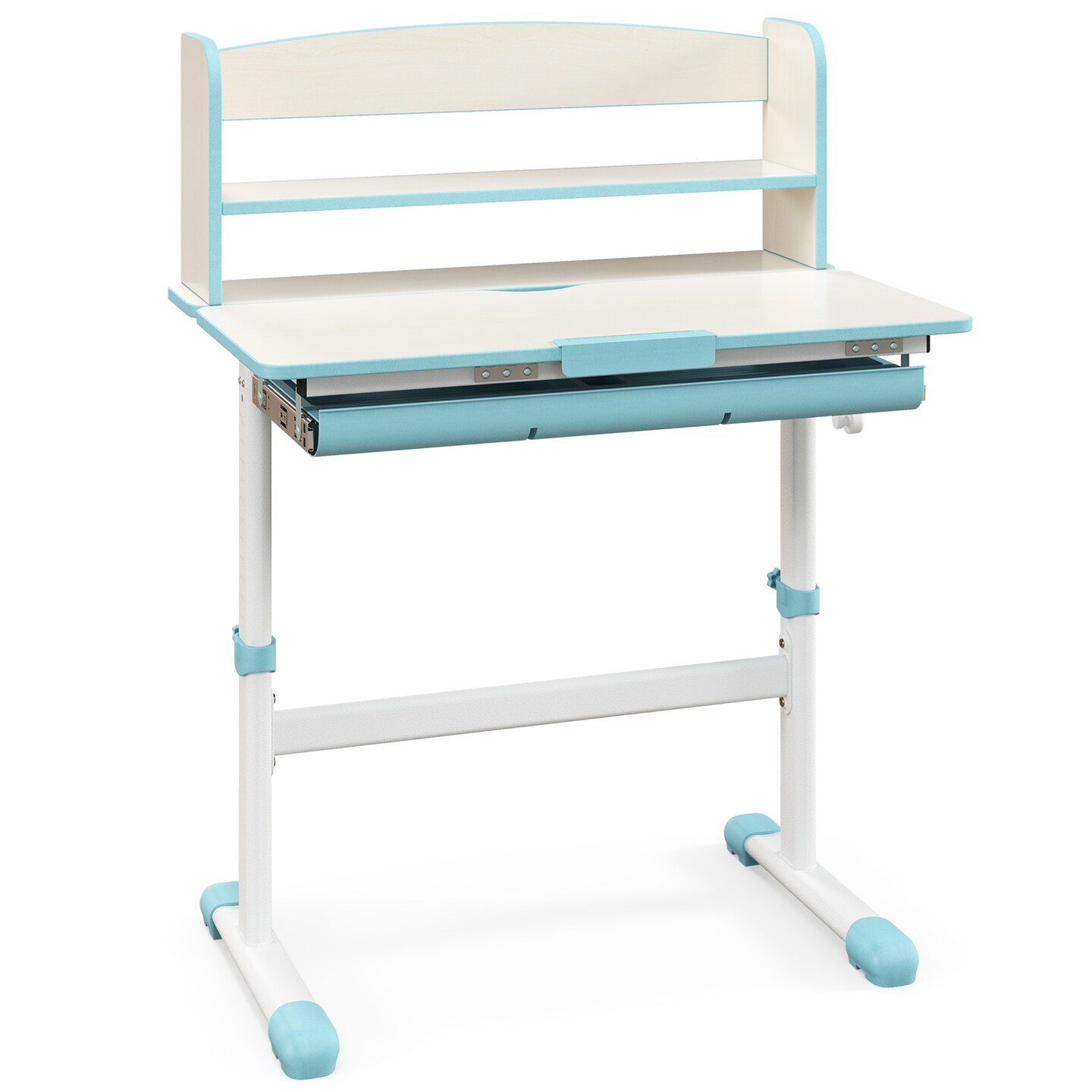 Adjustable Kids Study Desk, Tiltable and Height-Adjustable with Storage