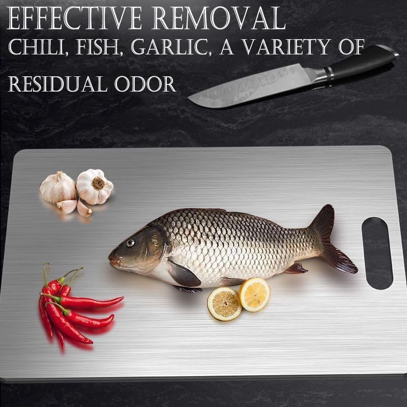 Titanium Cutting Board for Kitchen,2025 Top Cutting Boards for Kitchen,Double Sided Cutting Mat,grade Cutting Board For Meats Vegetable and Fruits 13.4"L x 9.1"W x 0.1"Th