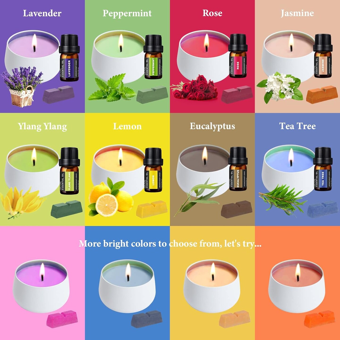 Candle Making Kit for Adults with Hot Plate(White)10.83 x 7.09 x 11.81 inches