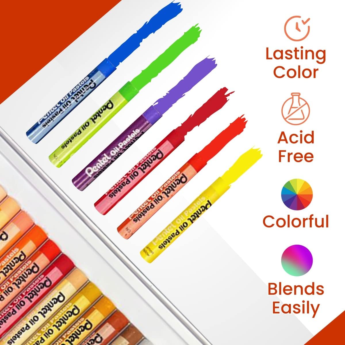Oil Pastels 50 Colors Soft oil Pastels, Oil Pastels for Artists and Kids, Oil Crayons and Oil Pastel Paper Pad 9&#x22;x12&#x22; Spiral Bound 30 Sheets, Oil Pastels Art Supplies