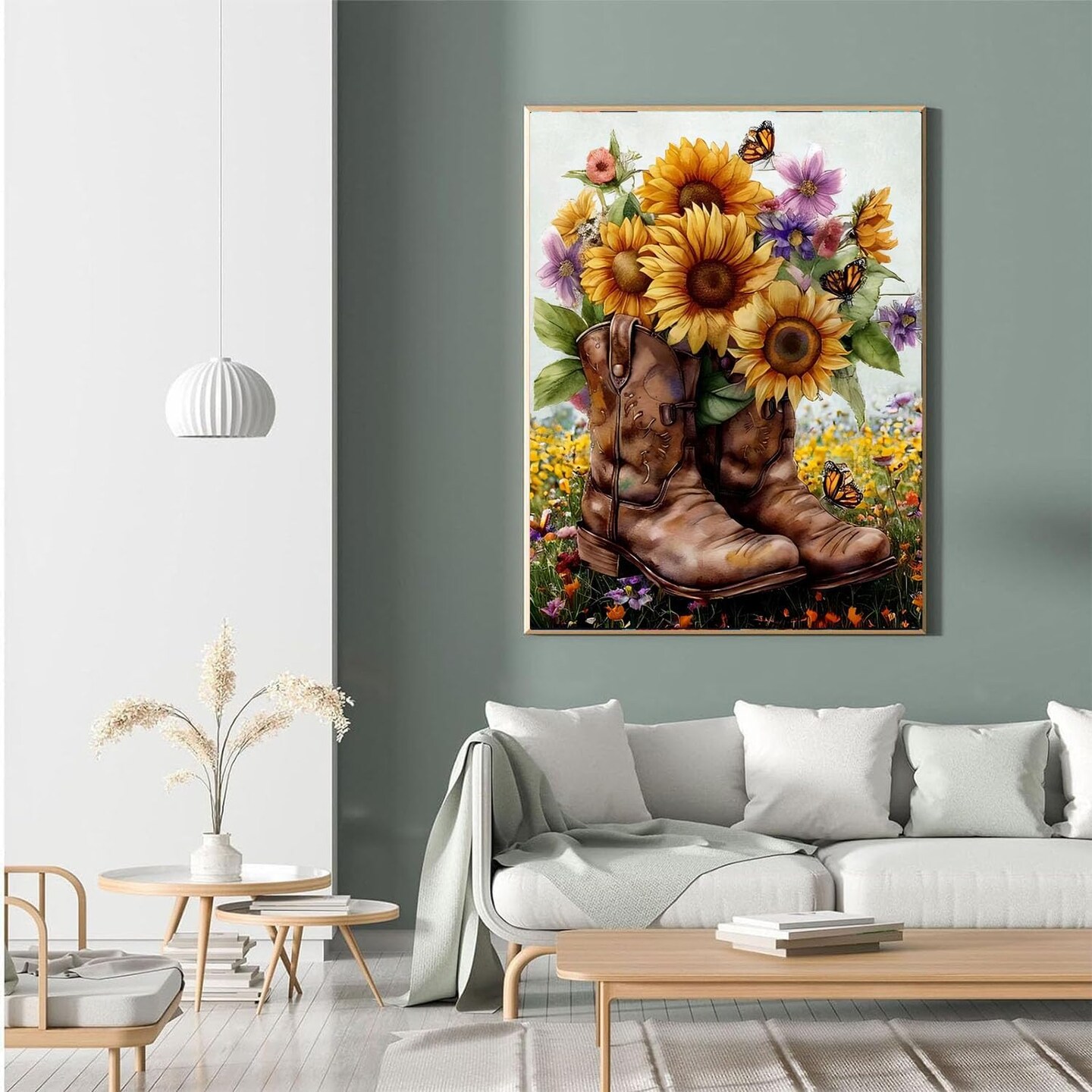 Diamond Painting Kits for Adults- 5D Sunflower Flowers Diamond Art Kits for Adult