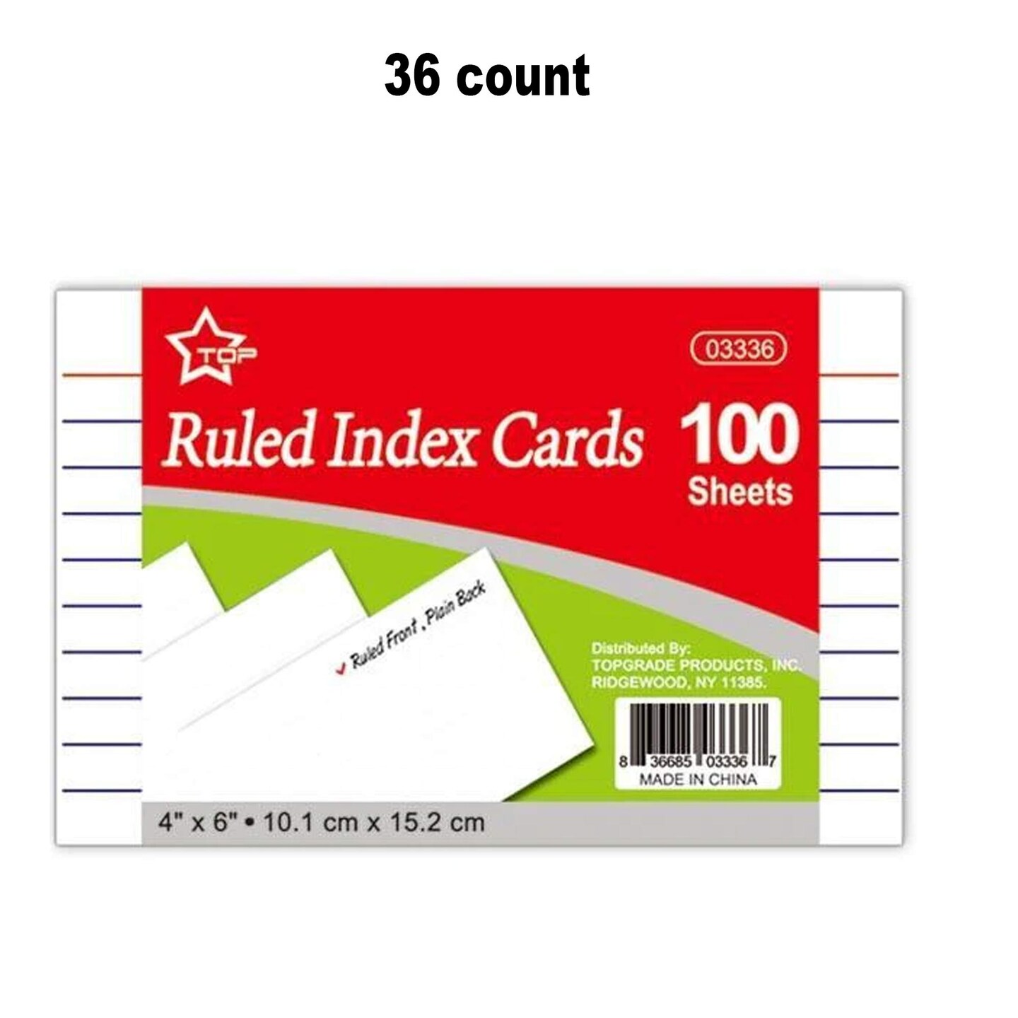 100Ct 4x6 Inches Index Cards Large Durable and Perfect for Notes