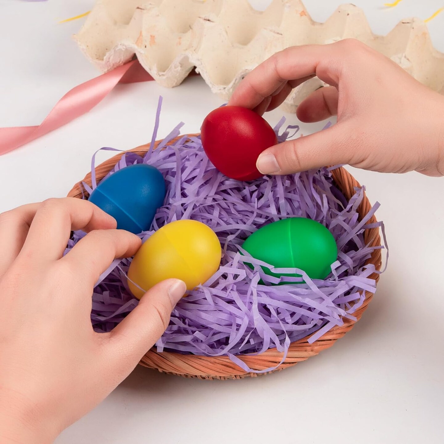 Easter Basket Grass Craft Shredded Tissue Raffia Gift Filler,