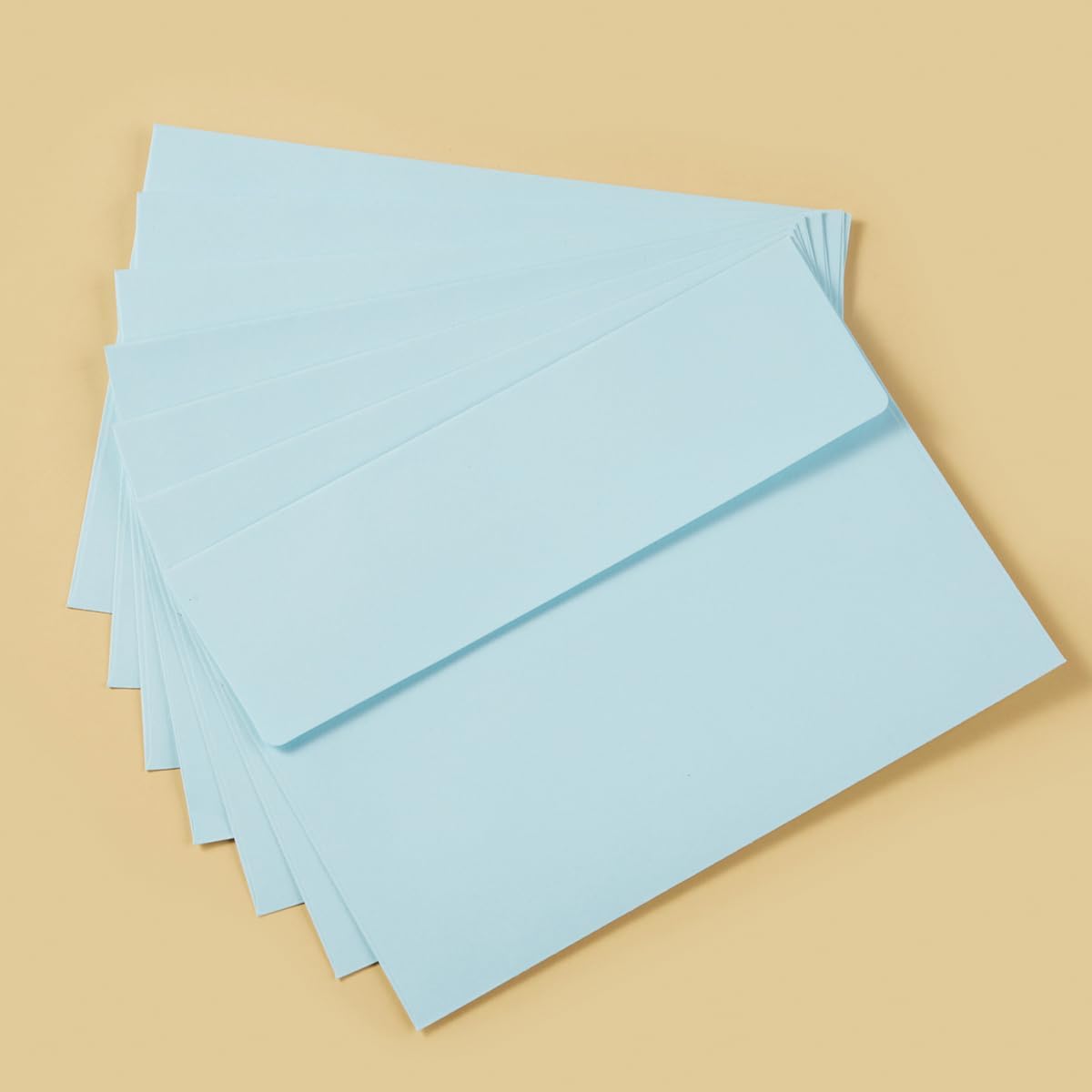 100 Pack Light Blue A7 Envelopes Self-Adhesive 5x7 Envelopes for Invitations, 5x7 Greeting Cards (Light Blue, 5.24 x 7.21 Inches)