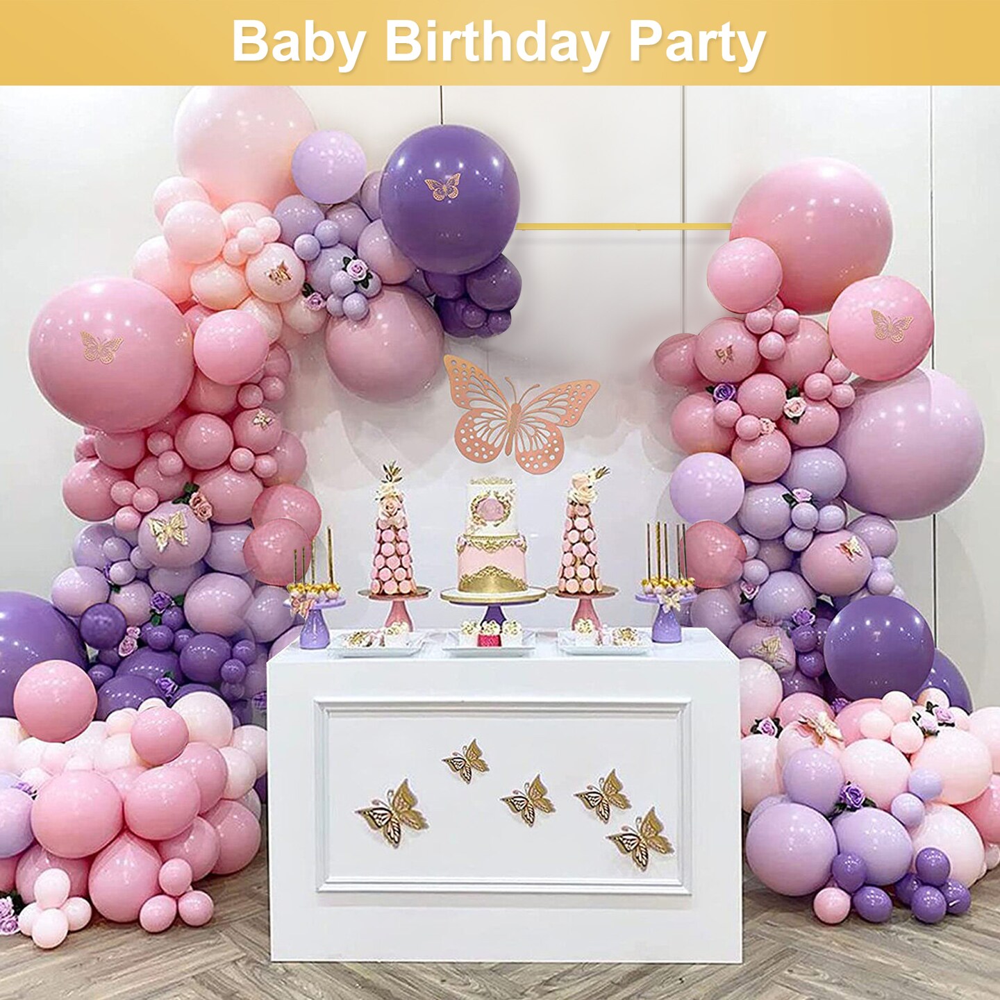 6.6FT Metal Square Backdrop Stand – Heavy Duty Balloon Arch Kit for Weddings, Parties, Photo Booth Decor (Indoor/Outdoor, Reusable, Detachable)