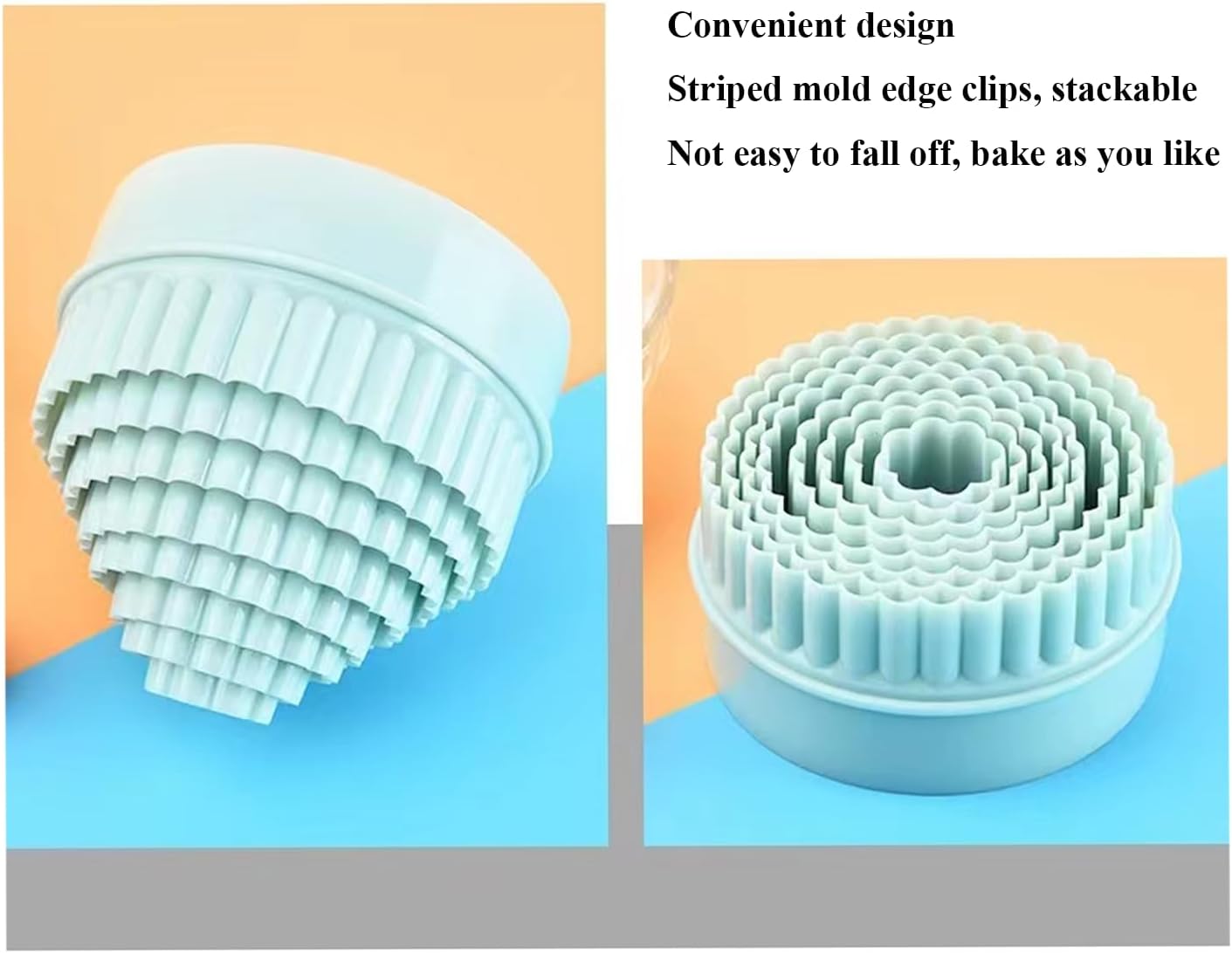 Cookie Cutters, 8 PCS Ideal Biscuit Cutter Tool, Highly Versatile Round &#x26; Circle Cutter, Perfect for Creating Unique Shaped Biscuits and Cookies