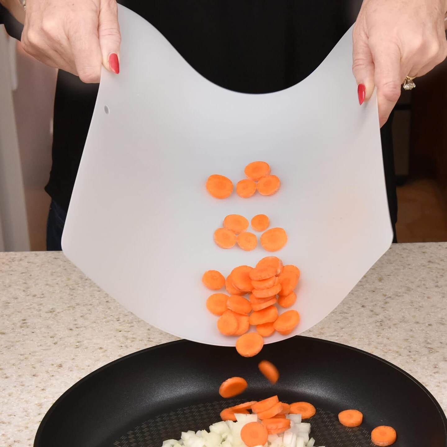 Kitchen Cutting Board | Flexible Chopping Mats | Food Safety | Hanging Hole for Easy Drying