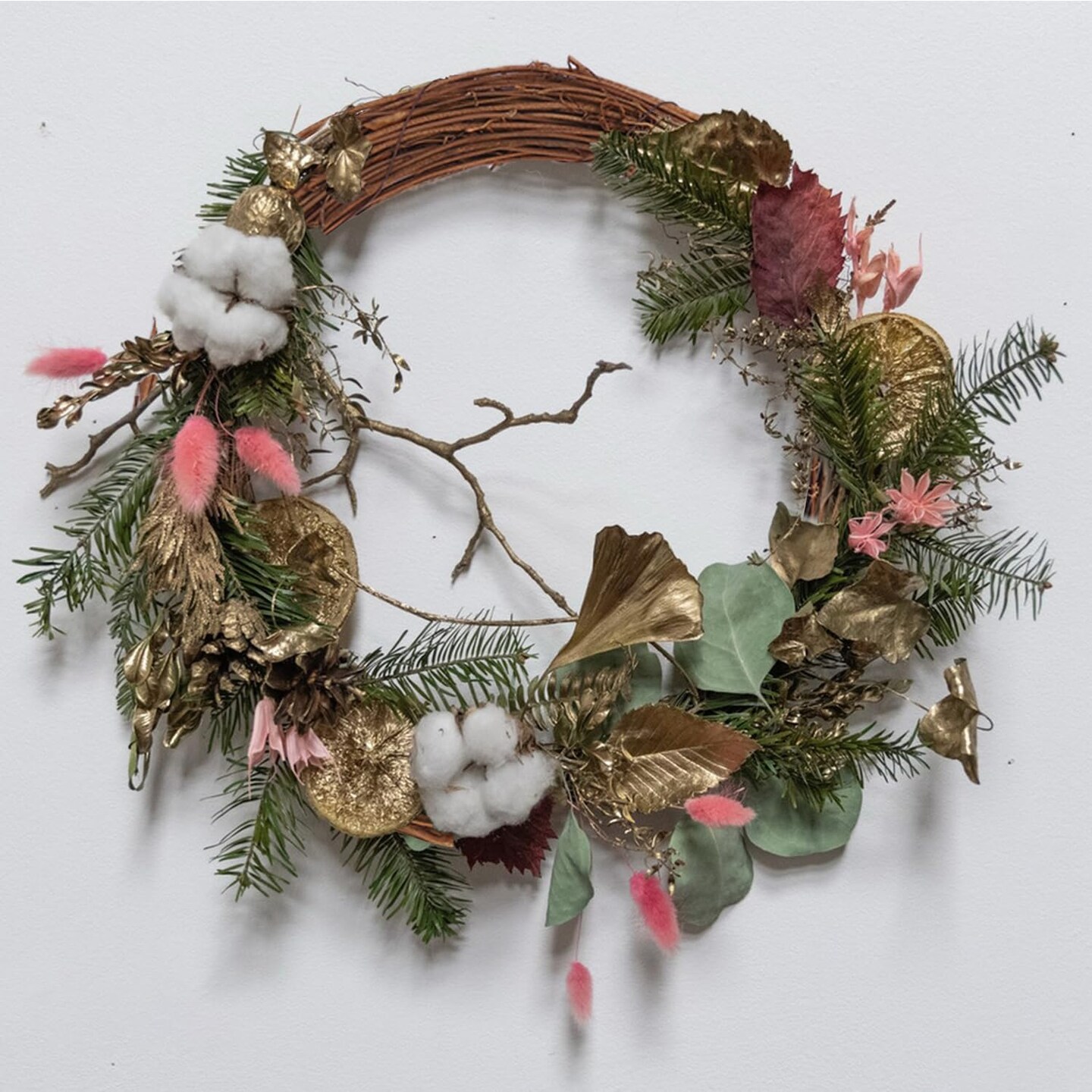 6 Pcs 12 Inch Natural Grapevine Wreath frame Set, Hand-Woven Vine Branch Wreaths for DIY Crafts, Christmas Decorations, Home & Event Styling