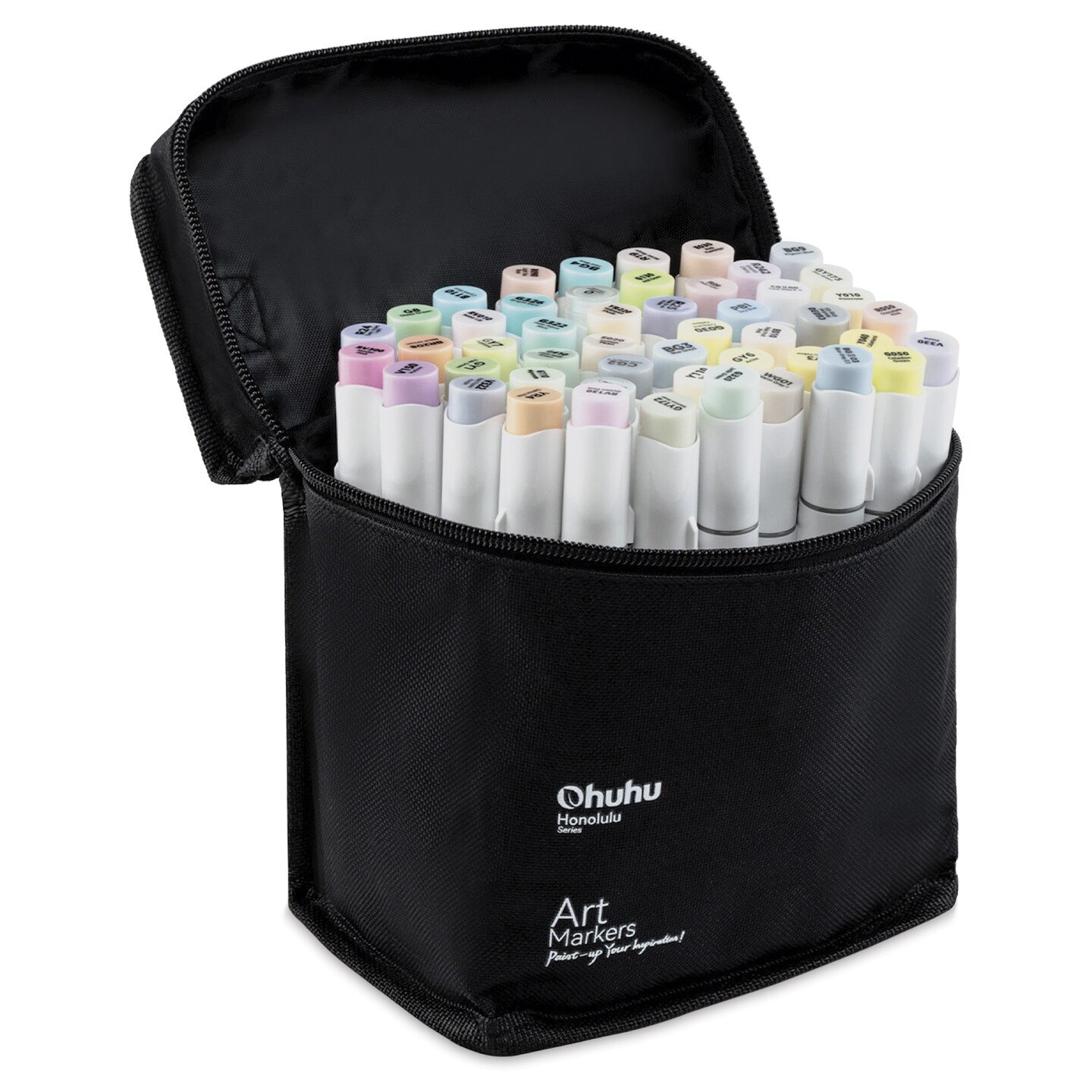 Ohuhu Honolulu B Dual Tip Marker Sets - Set of 48, Blossoming Pastel