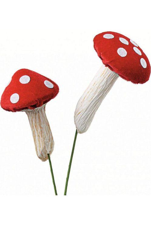 22&#x22; Polka Dot Mushroom Spray: Red