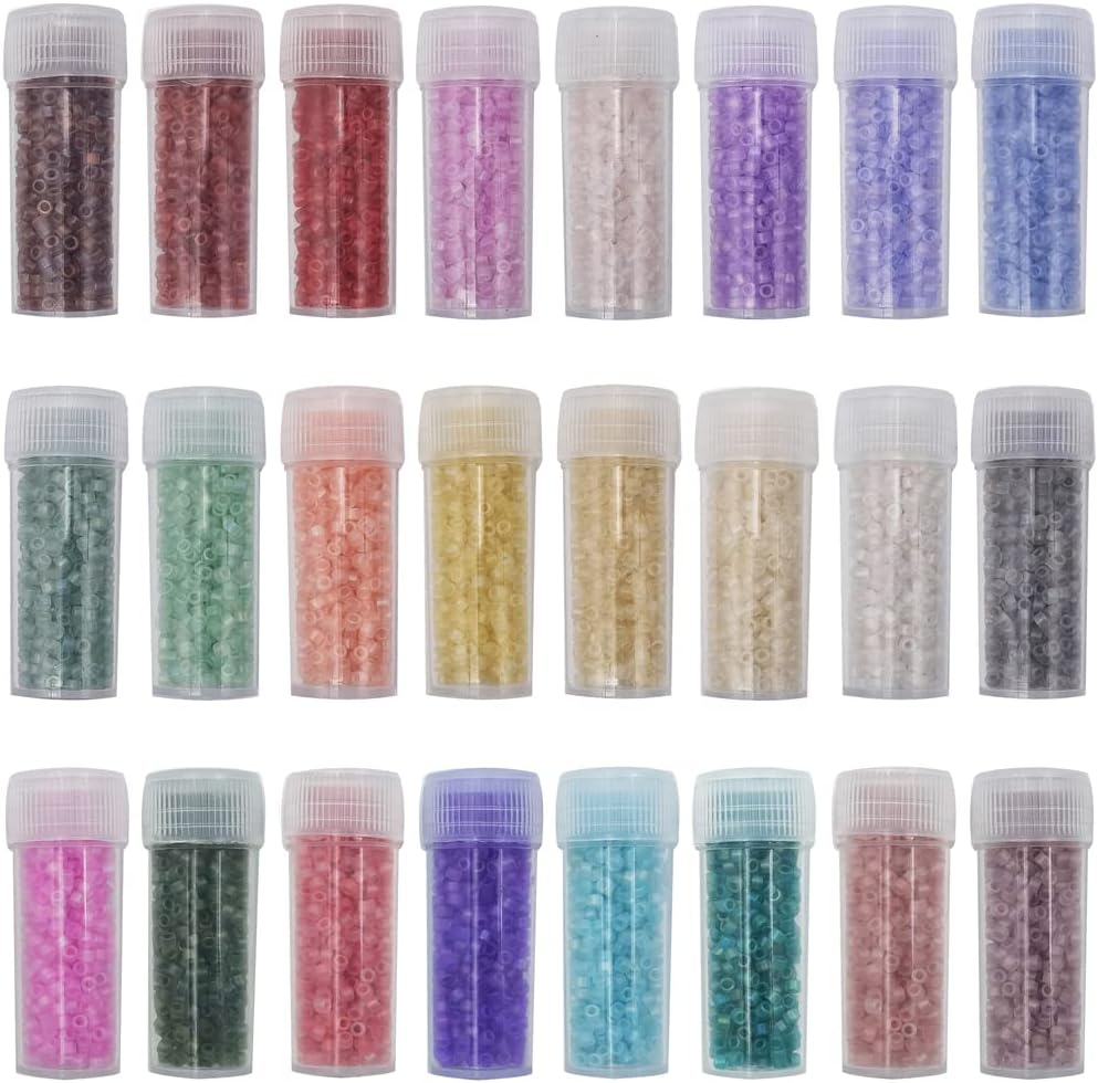 Uniform 120 Gram 12/0 (2mm) Cylinder Glass Seed Beads