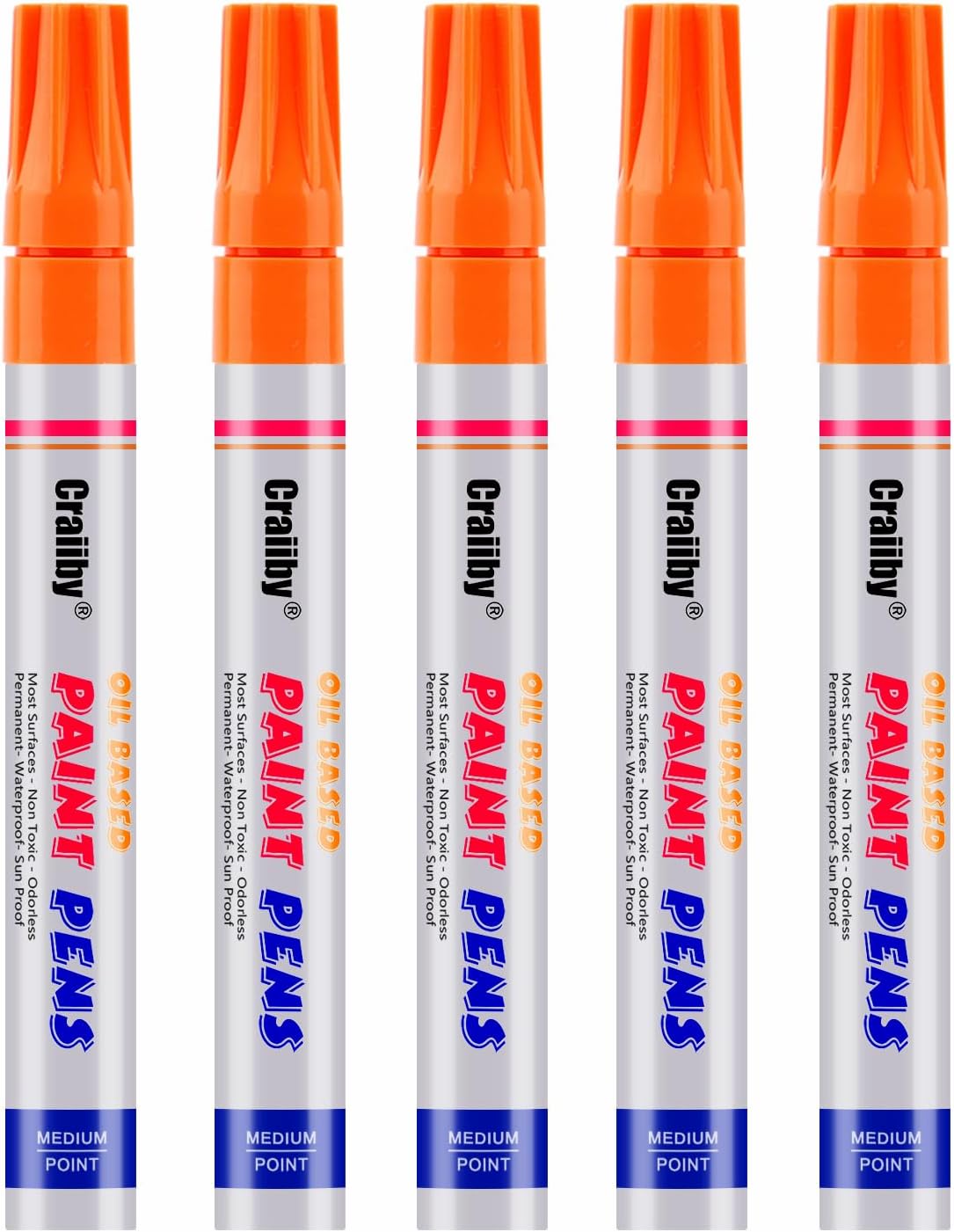 Shuttle Art 30 zwarte permanente markers met fijne punt, perfect voor kunststof, hout, steen, metaal en glas, om te krabbelen, te markeren, schoolbenodigdheden