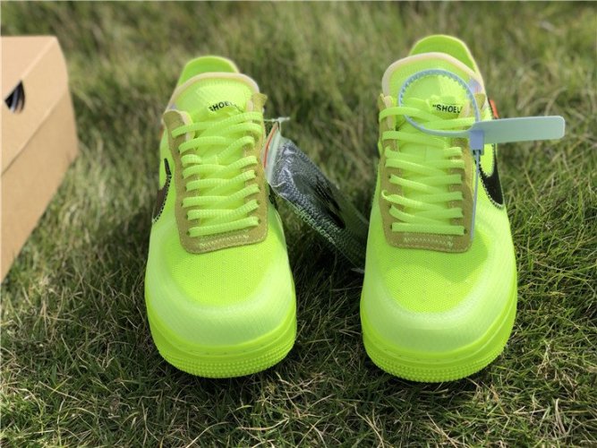 スニーカー Nike Air force1 off-white Volt 27cm Nike Air Force 1 Low Off-White Volt | MakerPlace by Michaels