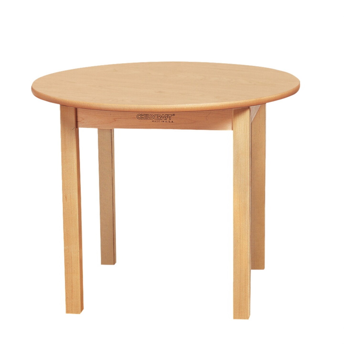 Childcraft Wood Table, Laminate Top, Round, 36 Inch Diameter x 20 Inches