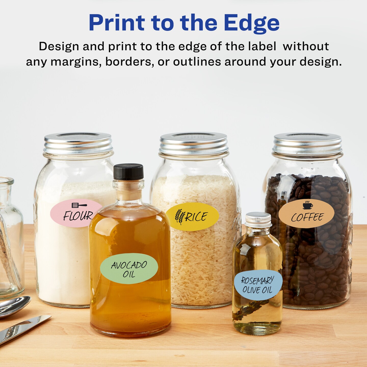 Avery Matte White Oval Labels, 1.5&#x22; x 3&#x22;