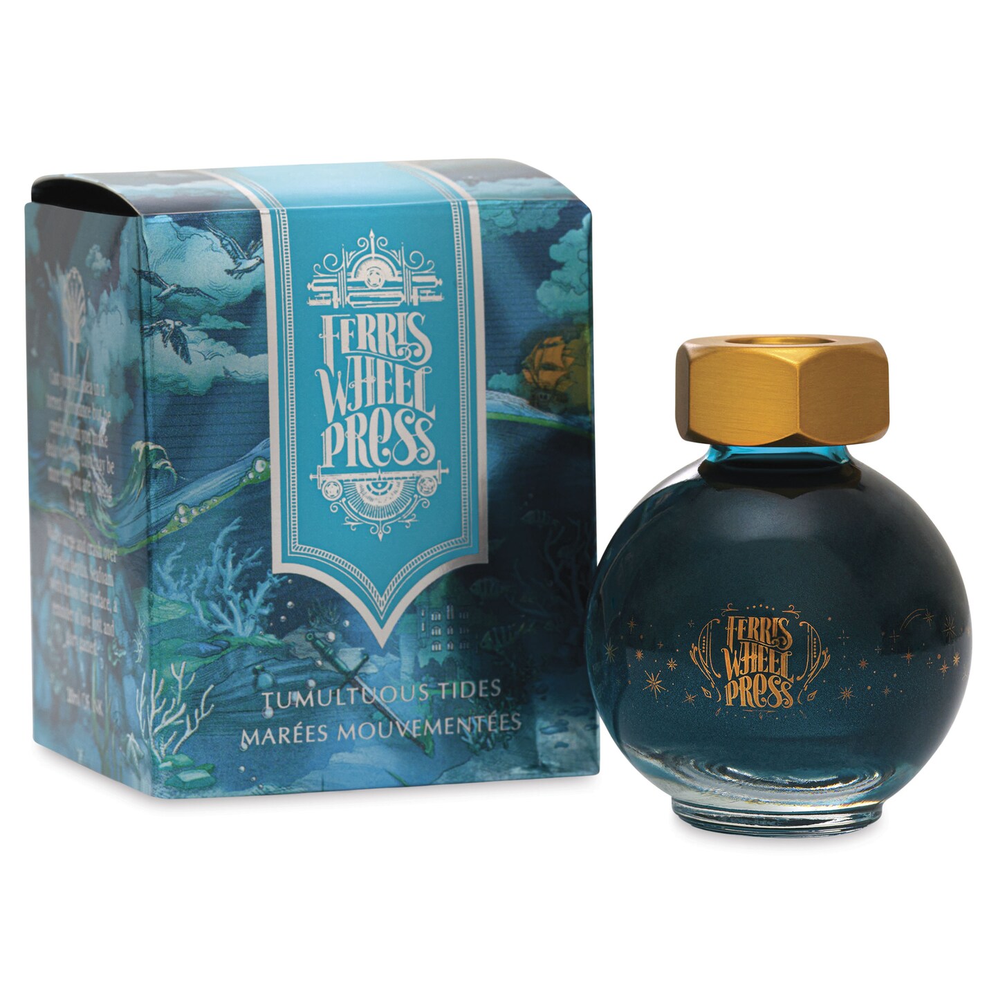 Ferris Wheel Press Ferritales Fountain Pen Ink - Tumultuous Tides, 20 ml
