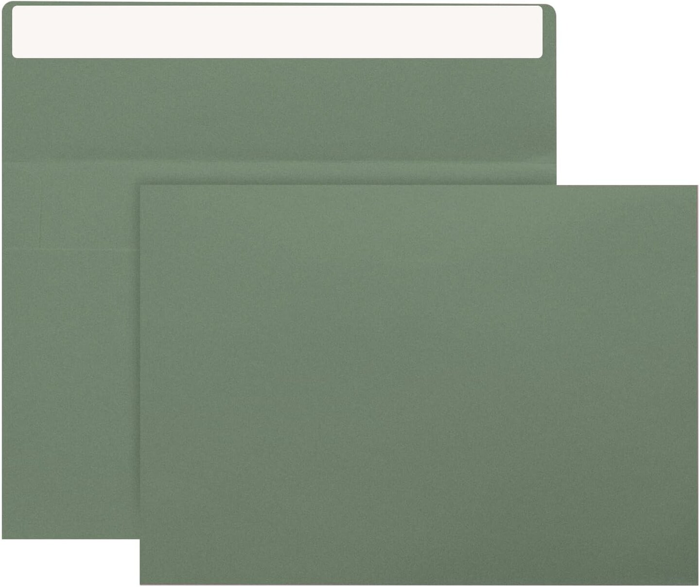 50-Pack A7 Sage Green Envelopes 5x7” – Self-Sealing for Invitations & Cards