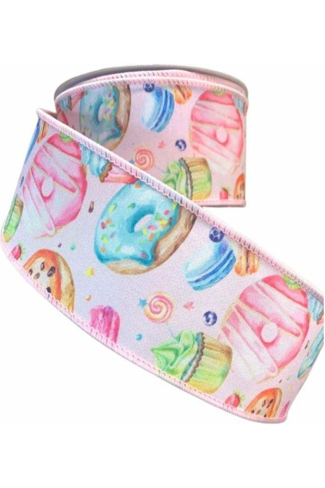 2.5&#x22; Pastel Pastries Ribbon: Pink