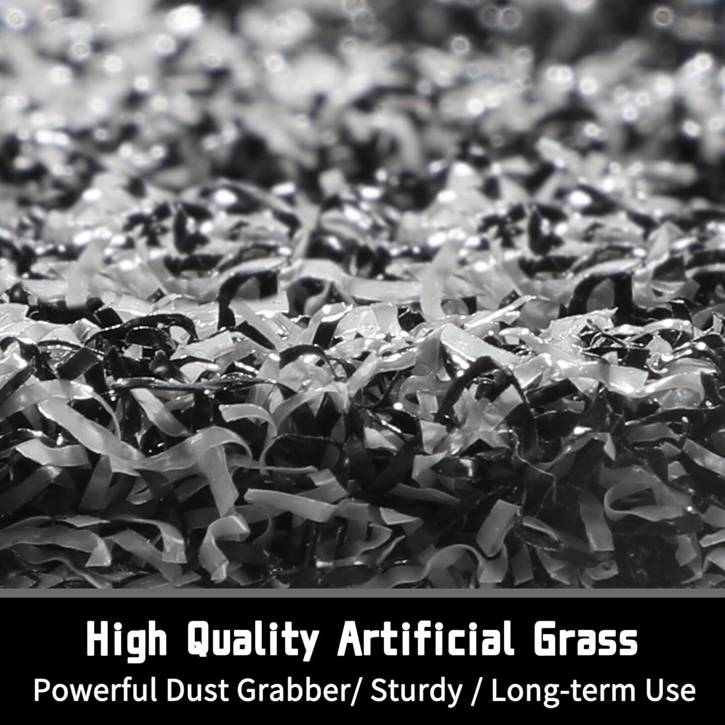 Welcome Mat, Heavy Duty Sturdy Door Mats for Home Entrance Outdoor Indoor, Front Doormat for Outside Patio Floor Entry Porch Garage Office, Waterproof, Low Profile, 29.5 x 17, Black Grey