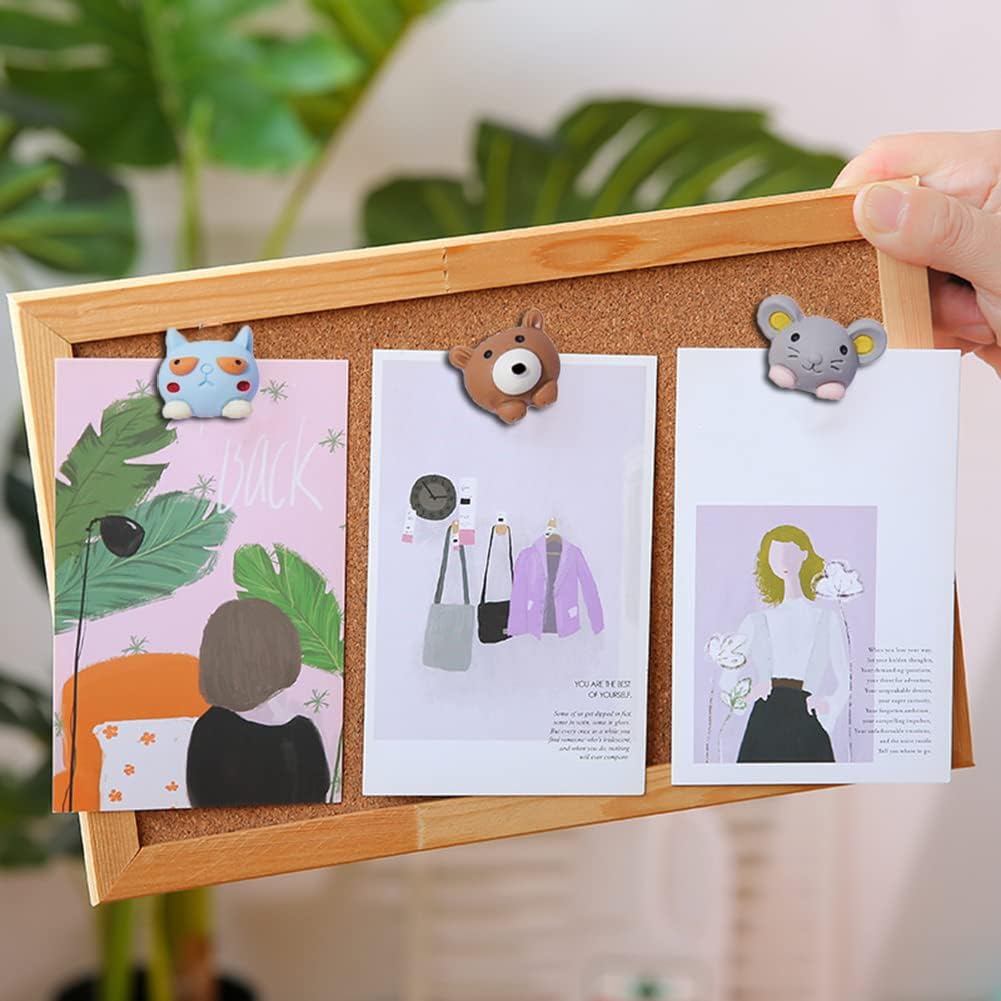 30 Pcs Animal Push Pins Decorative Push Pins Cute Animal Thumbtack for for Cork Board, Photo Wall, Map