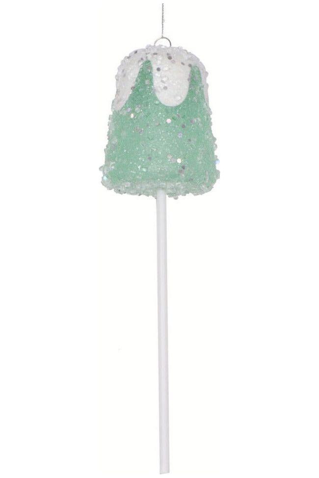 10&#x22; Green Gumdrop Lollipop Ornament (Set of 3)