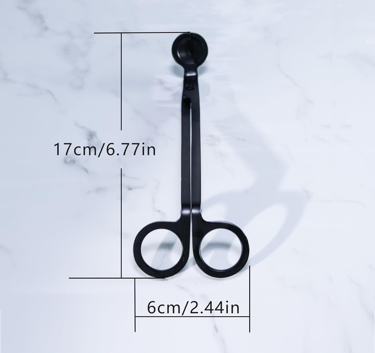 10PCS Candle Wick Trimmer Cutter, 7 Inch Bulk Wick Candle Accessories - Black