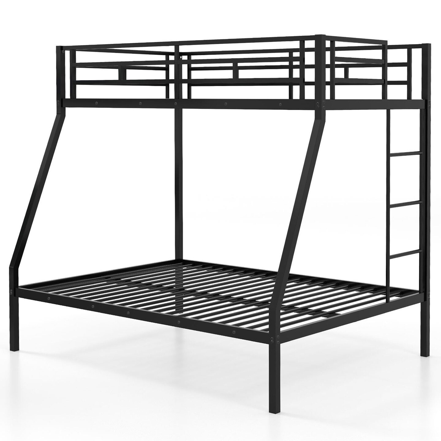 Metal Slatted Bed Frame for Teens Adults Noise-Free No Box Spring Required