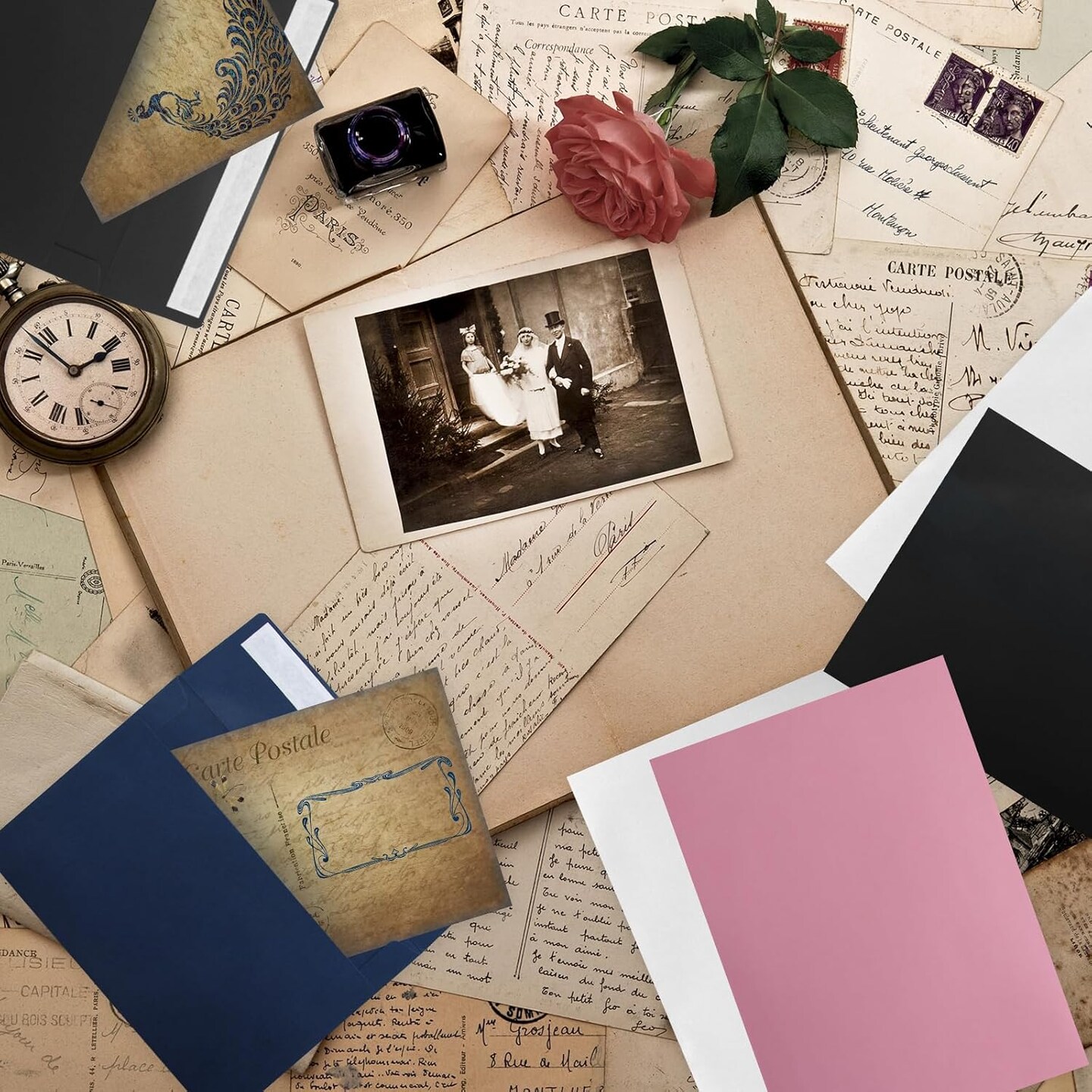 50-Pack A7 Sage Green Envelopes 5x7” – Self-Sealing for Invitations & Cards