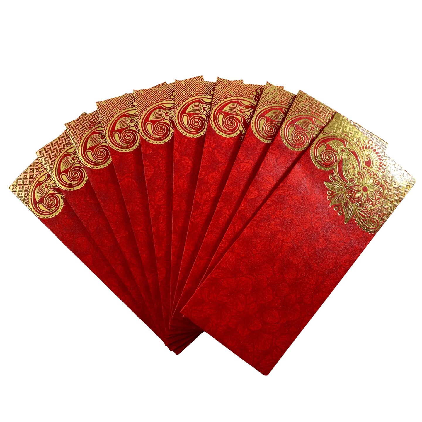 Pack of 10 Money Envelopes for Cash Assorted Color Decorative Money Holder Card Paisley Paper Shagun Lifafa Gift Cards Lucky Cash Currency Holder Tip Envelopes Wedding Diwali Gift