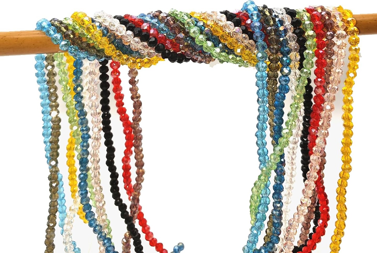 2mm Glass Beads Faceted Glass Bead Colorful Crystal Loose Beads (1500)