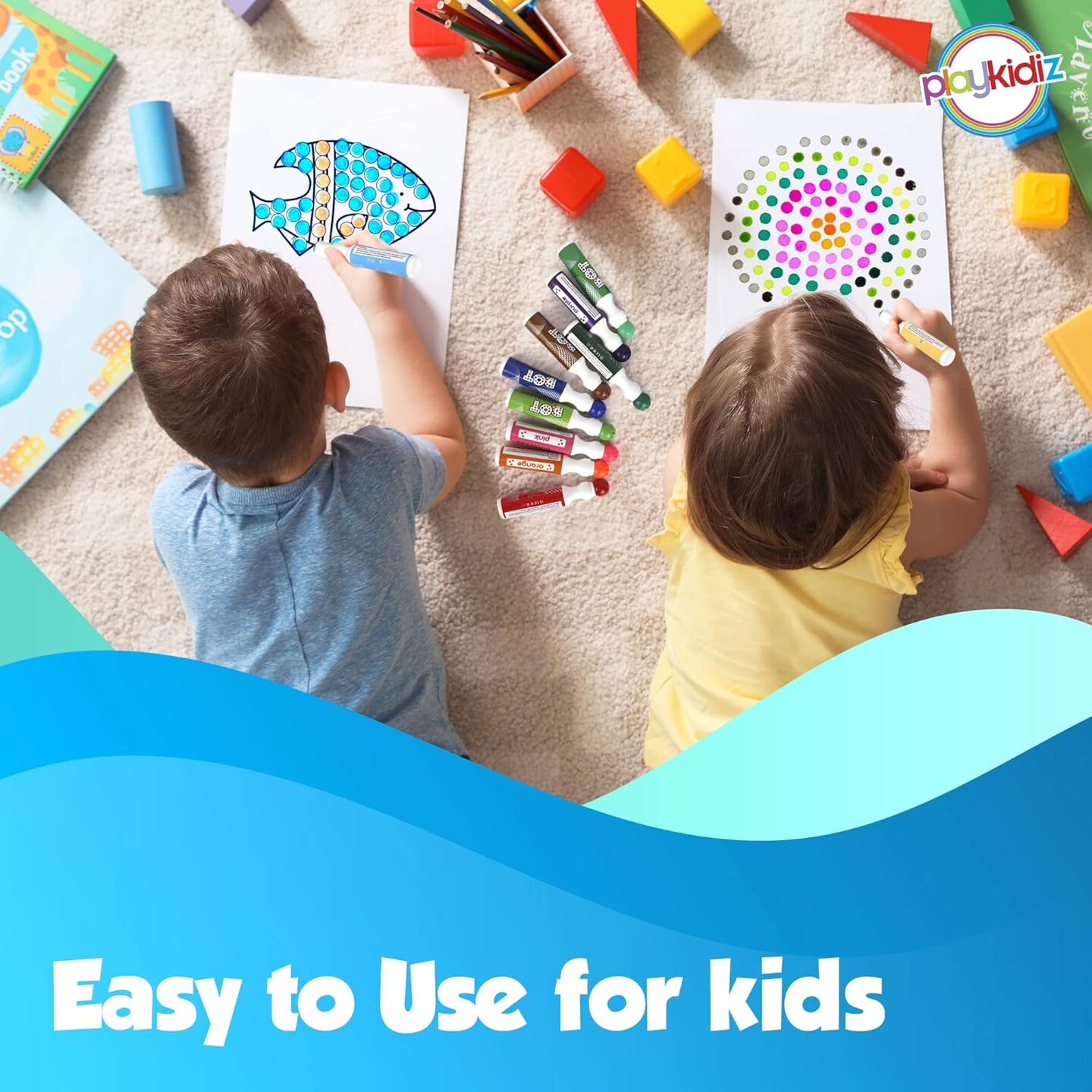 Washable Dot Markers for Toddlers