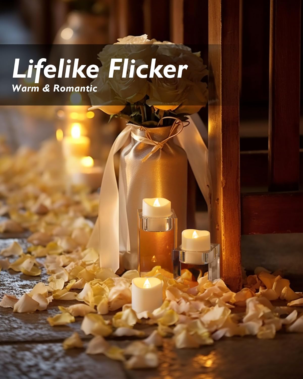 24Pack Flameless LED Votive Candles