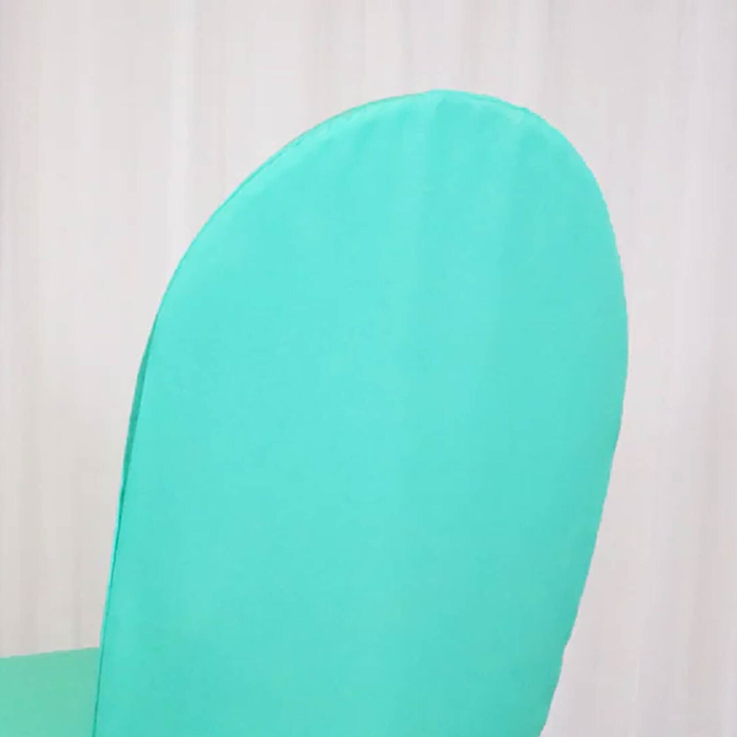 Tiff Blue or Aqua Blue Polyester Chair Cover Elegant Banquet Seat Wrap