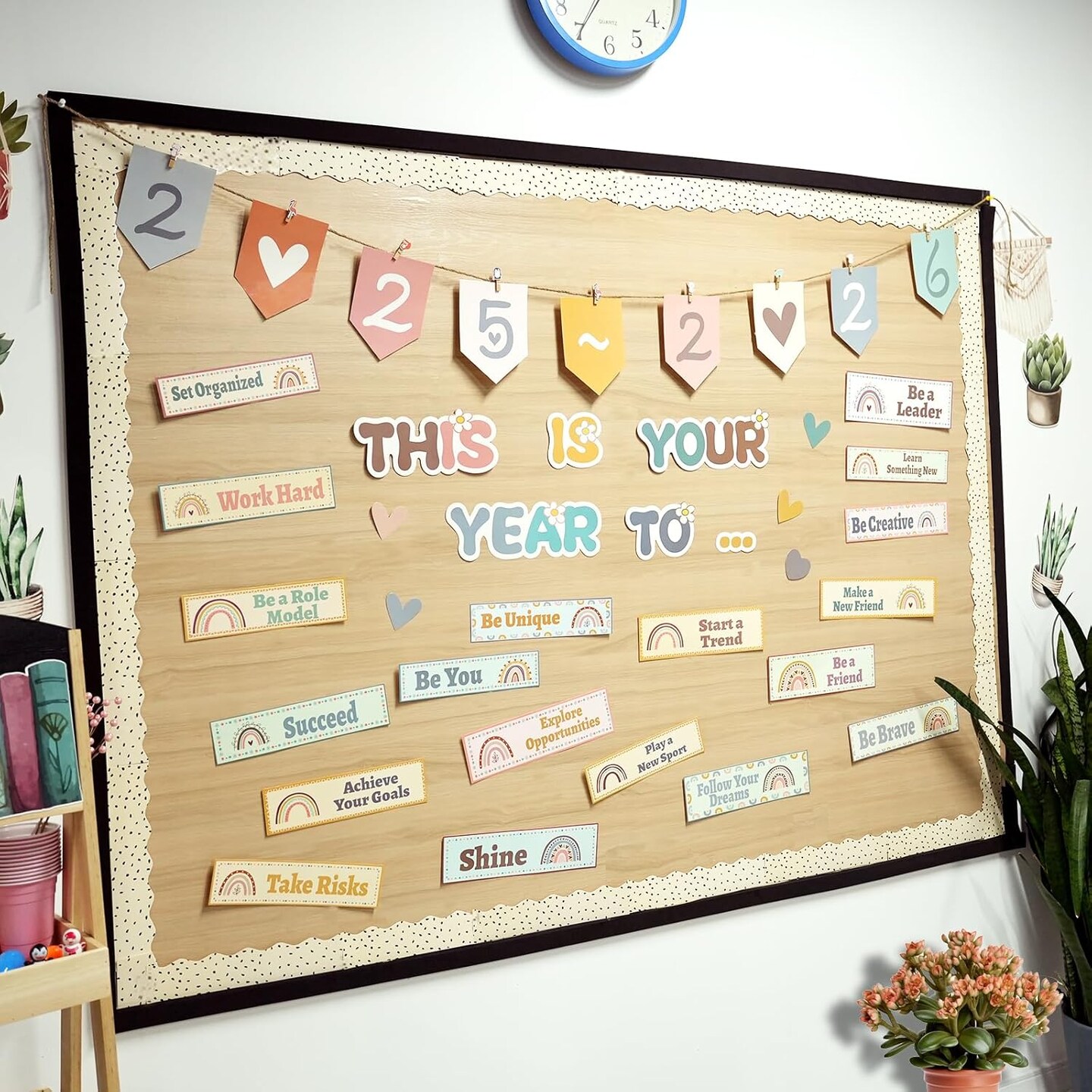 Boho Classroom Bulletin Board Decorations