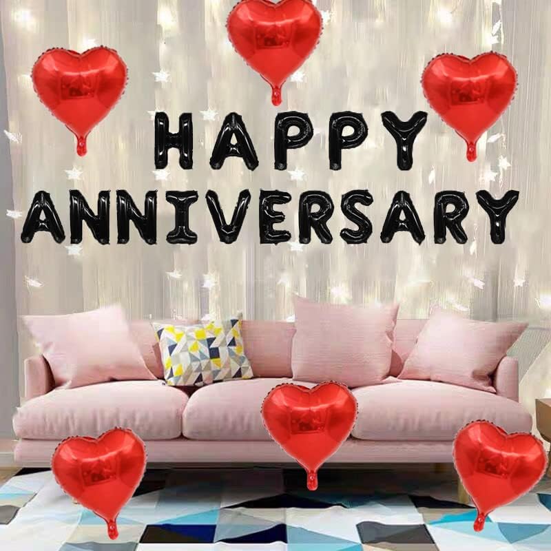 Happy Anniversary Balloon Banner