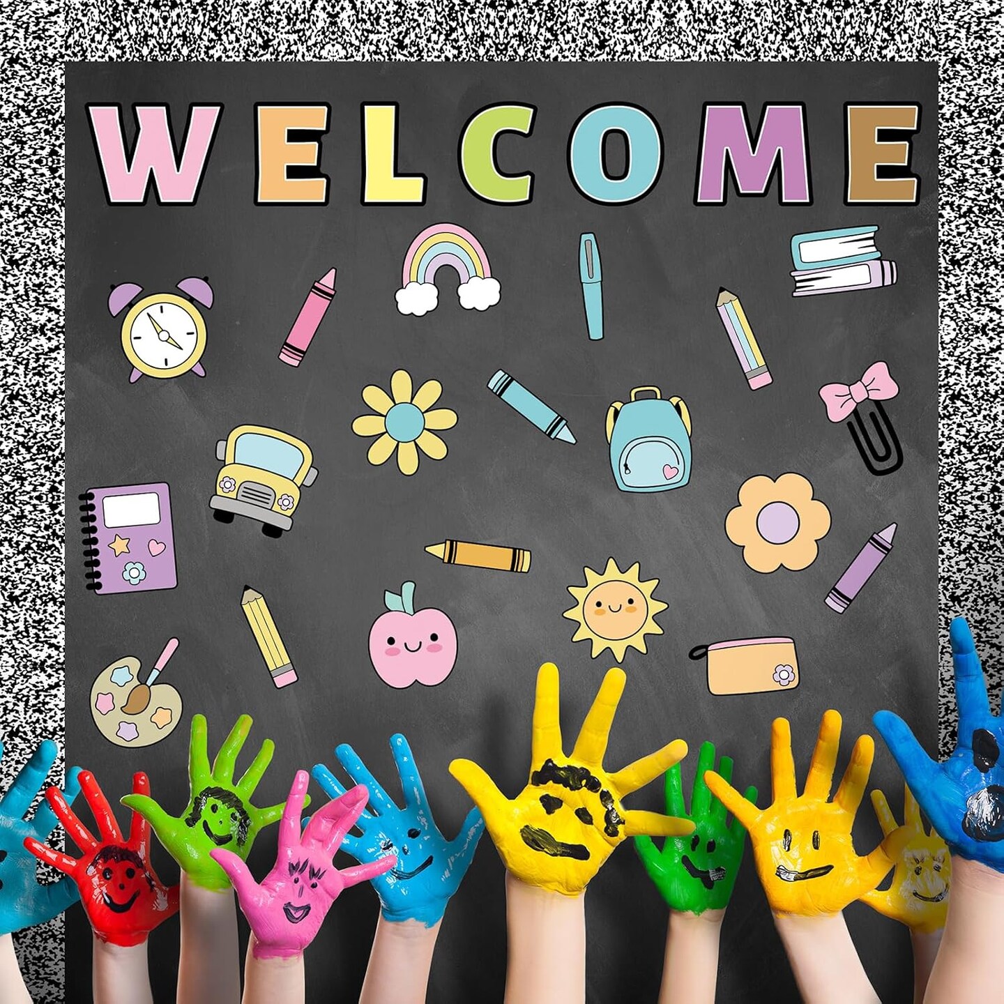 63 Pcs Girl Style Bulletin Board Decoration Set
