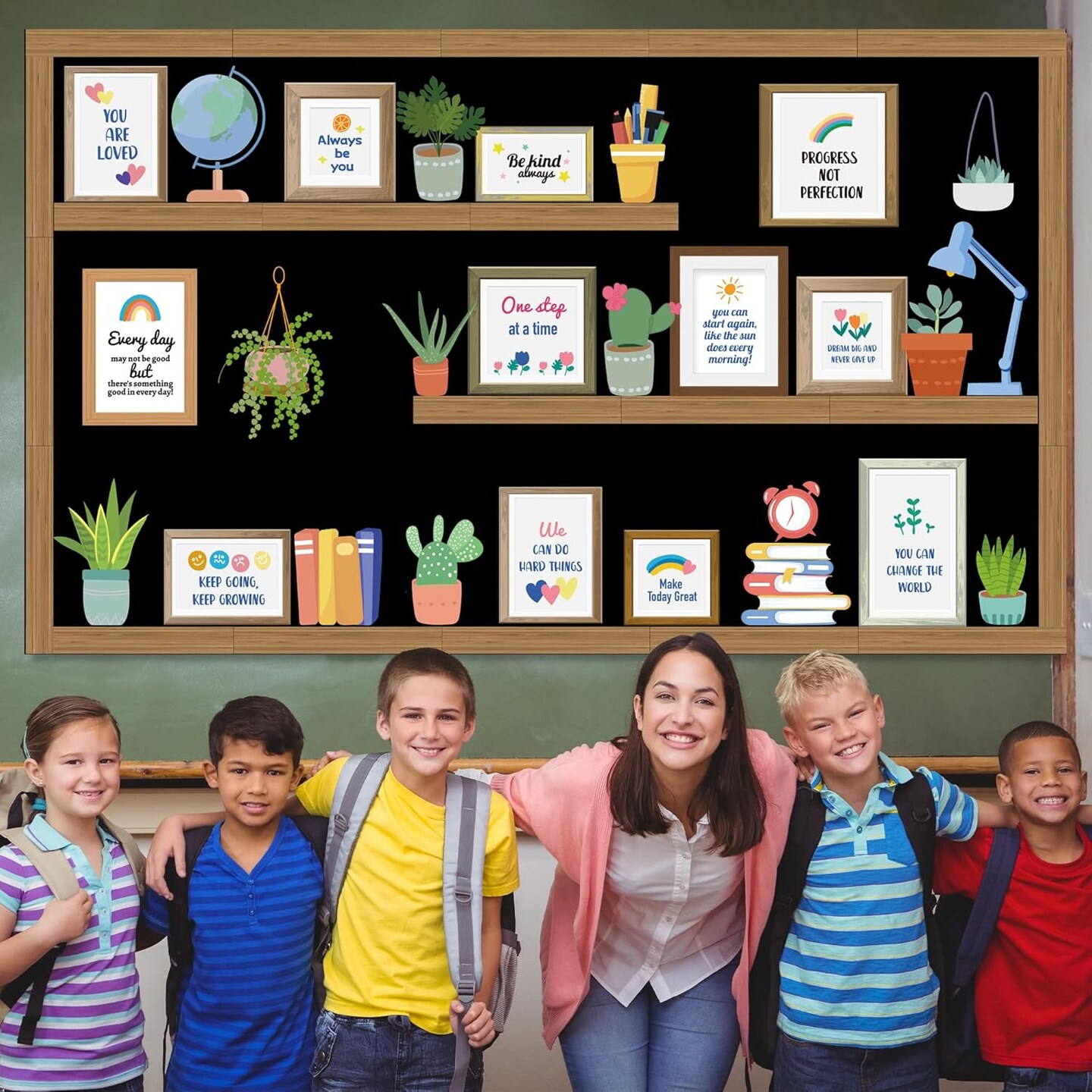 Bookshelf Bulletin Board Set