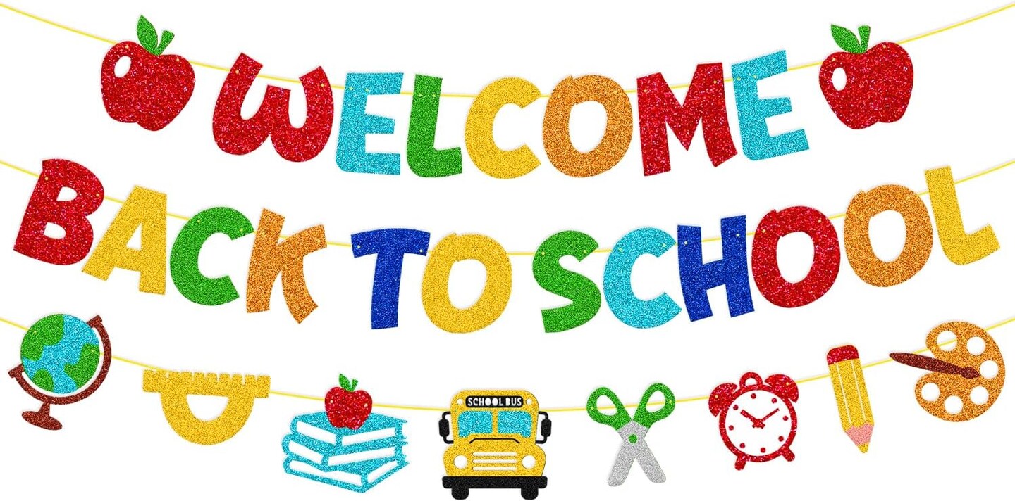 Welcome Back to School Banner First Day of School - Multicolor | Michaels