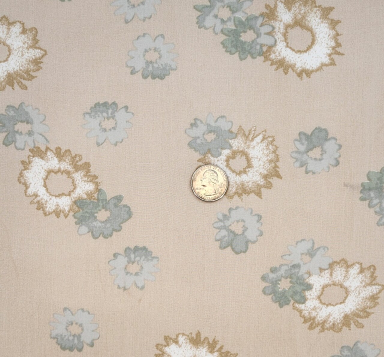 1 Yard Rayon Poplin Cream Bread Lightweight 55/56" Width Apparel Fabric