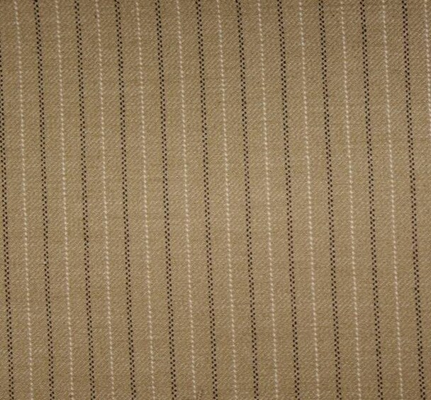 1 Yard Stretch Stripe Suiting Fabric Beige Brown Color 44/45" Width Apparel Fabric