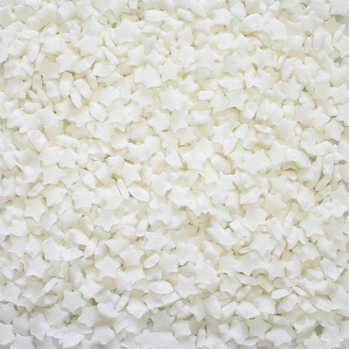 Krazy Sprinkles - White Stars (1/2 Cup, 1x Jar) for Cakes, Ice Cream & Cookies