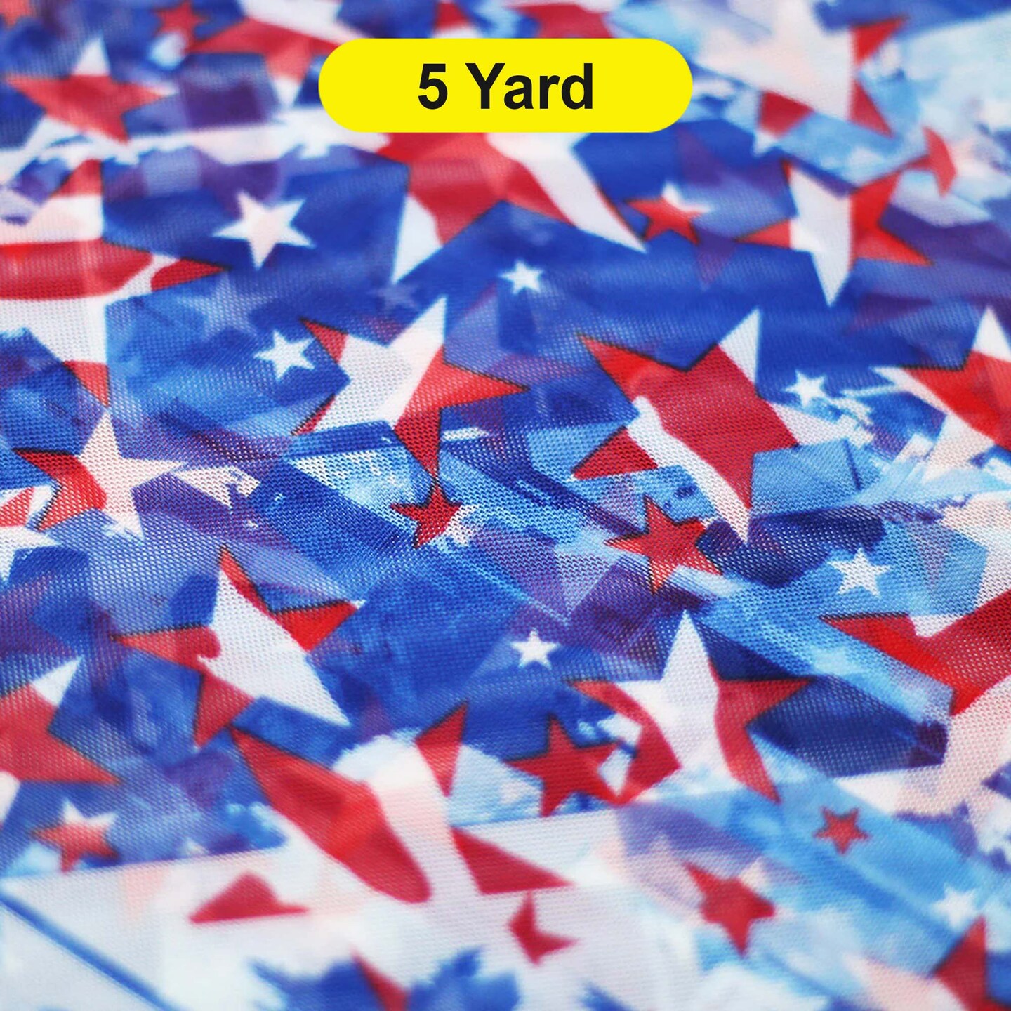 Star Spangled Fabric 4 Way Stretch Poly Spandex