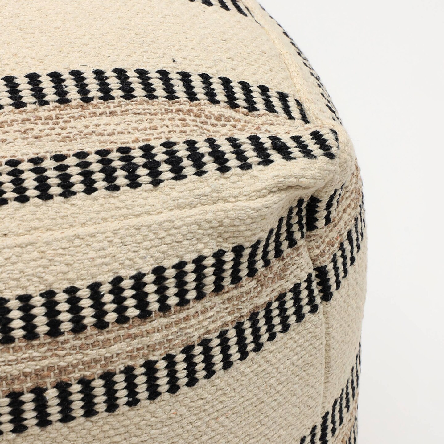 Crafted Pouf 18&#x22;x18&#x22; - Decorative Pouf for Living Room, Bedroom, &#x26; Home D&#xE9;cor