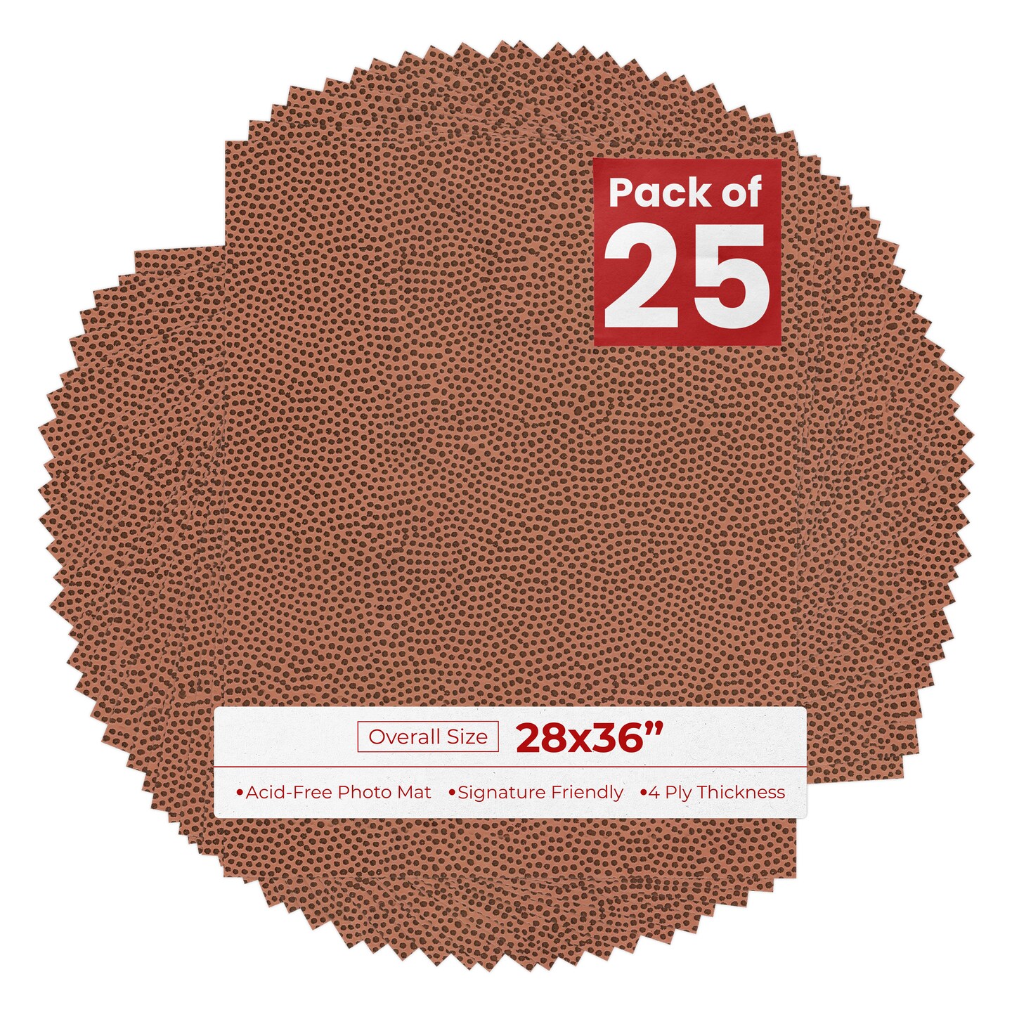 Football Texture 28x36 Uncut Mat Board - Blank Sheets, No Opening ...