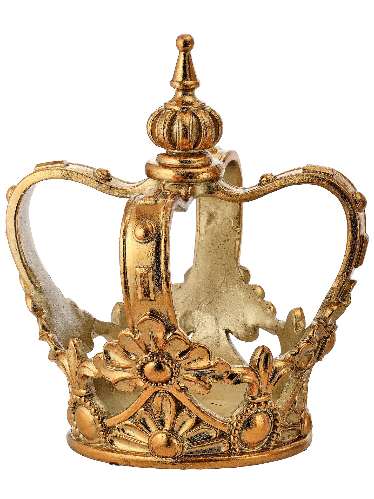 11&#x22; Resin Royal Court Crown &#x2013; Elegant Christmas Decoration