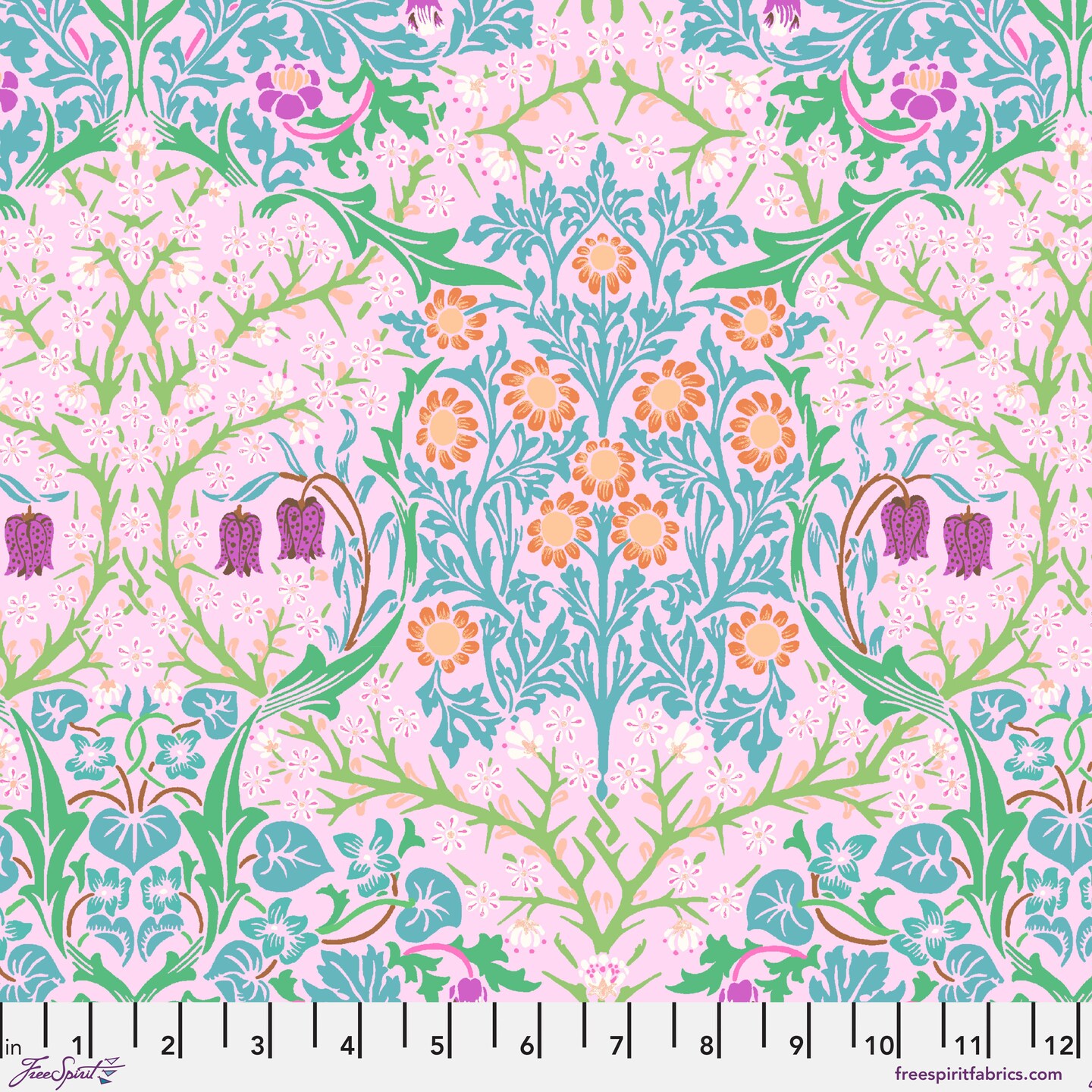 Blackthorn in Pink (pwkw002.pink) | Kaffe x Morris and Co. | The Original Morris & Co | Free Spirit