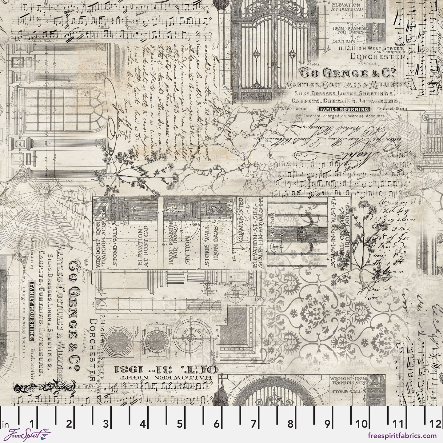 Remnants in Halloween (pwth331.halloween) | Eclectic Elements Palette in Seasonal | Tim Holtz | Free Spirit